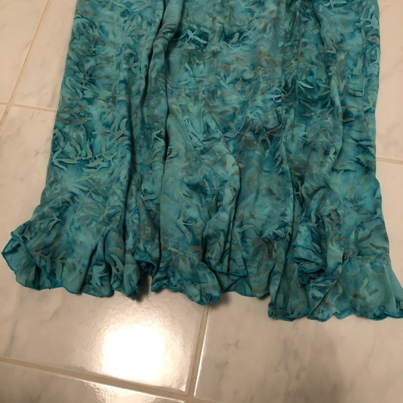 Temptation teal/green tank dress. EUC - Picture 6 of 8